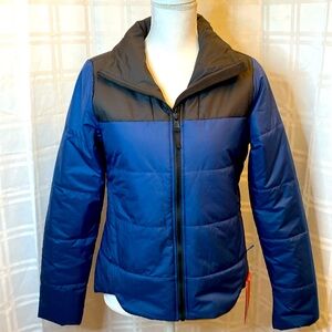 The North Face Everyday Insulated Two Toned Puffer Jacket Shady Blue Size Small